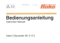 Preview: Hako Bedienungsanleitung Citymaster 85 (1141)