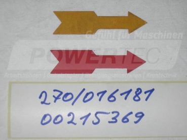 Preview: Pfeil rot-zur-Orientierung-Hub-,+Schubbe Hochregal-,+Kommission.-Geräte