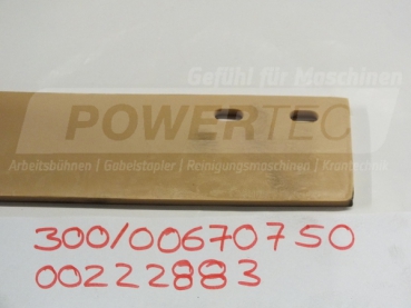 Preview: HAKO Dichtleiste hinten B530;B750R;B650