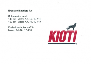 Preview: Kioti Ersatzteilkatalog 12-116 und 12-117 und 12-118