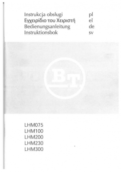 Preview: Toyota Bedienungsanleitung LHM LHM 075/100/200/230/300