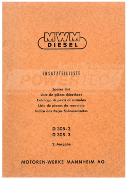 Preview: MWM Ersatzteilliste D308-2/-3 Diesel Motor