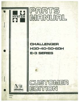 Preview: Hyster Ersatzteilkatalog Challenger H30-40-50-60H/E-3Series