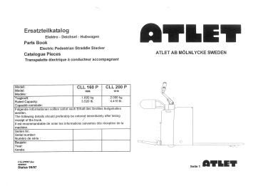Atlet Ersatzteilliste CLL 160/200P 1006 / 1016