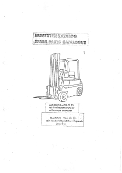 Almocar Ersatzteilkatalog Max 40PS mit Drehmomentwandler