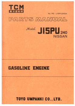 TCM Ersatzteilliste JI5PU240 Gasoline Engine