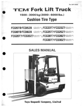 TCM Ersatzteilliste CushionTireType FCG 1500-3000kg(3000-6000lbs.)