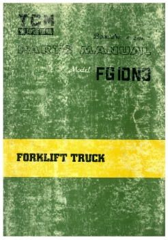 TCM Ersatzteilliste FG10N3 forklift truck