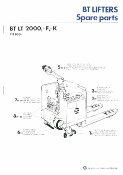 BT Ersatzteilliste LT 2000,-F,-K 111100- Niederhubwagen
