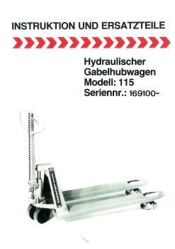 Vestergaard Ersatzteilliste 115 Hydraulischer Gabelhubwagen