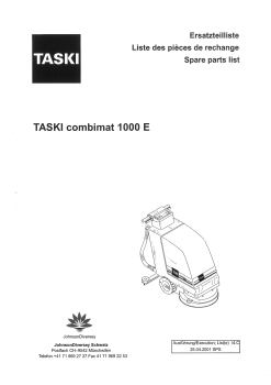 Taski Ersatzteilliste combimat 1000 E
