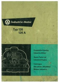 VW Ersatzteil-Katalog Motor Typ126/A Industrie-Motor (5013-6950)