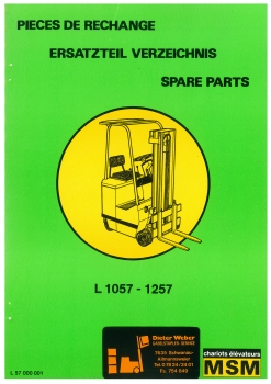 MSM Ersatzteilkatalog L1057-1257 und Betriebsanleitung