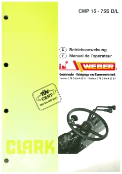 Clark Betriebsanweisung CMP15-75S D/L