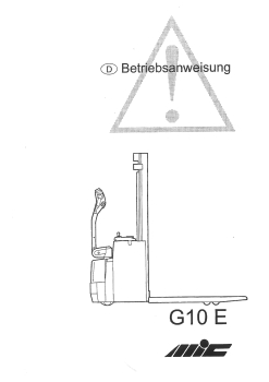 MIC Betriebsanweisung G10E