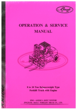 Baoli Bedienungsanl. 8-10t Balanceweight Forklift Truck with Engine