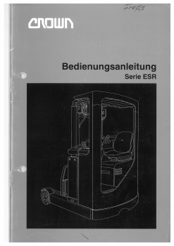 Crown Betreibsaneleitung Serie ESR