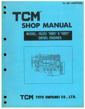 TCM Bedienungsanl. ISUZU6BB1/6BD1"" Diesel Motor