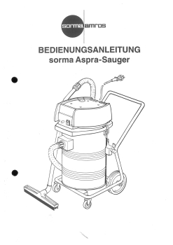 Sorma Bedienungsanleitung Aspra-Sauger