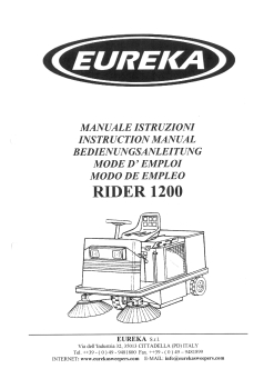 Eureka Bedienungsanleitung Rider 1200