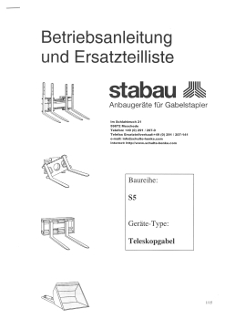 Stabau Anleitung/Ersatzteilliste S5 S5 Teleskopgabel