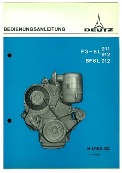 Deutz Bedienungsanleitung F3-6L911/912 BF6L912 H0150-32
