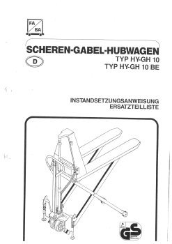 Scheren-Gabel-Hubwagen HY-GH 10/10BE
