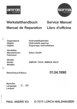 Werkstatthandb Amros (027/750B/750B-A-O) (5014-5411)