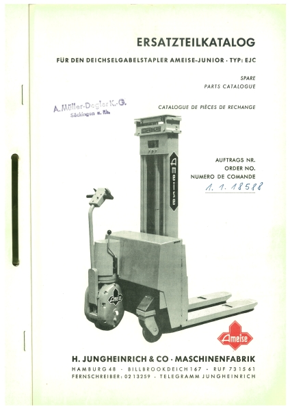 Jungheinrich Ersatzteilliste EJC (5013-7057)