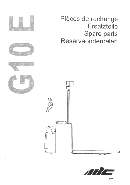 MIC Ersatzteilliste G10E