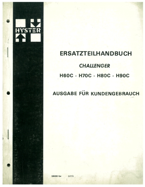 Hyster Ersatzteilkatalog Challenger (5013 7038)