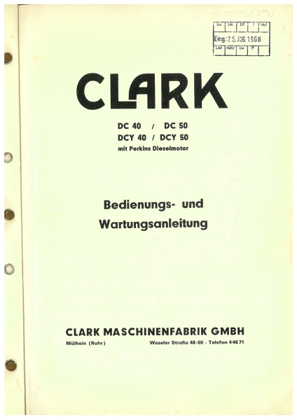 Clark DC40/50DCY40/50 (5013-9390)