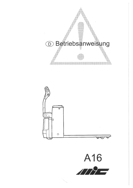 MIC Betriebsanweisung  A16