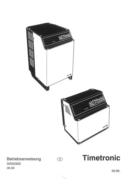 JungheinrichBetriebsanweisungTimetronic und Ersatzteilkatalog
