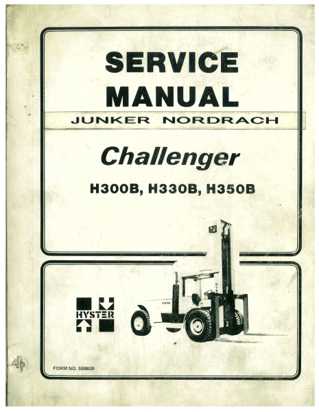 Hyster Bedienungsanleitung H300/330/350B Challenger