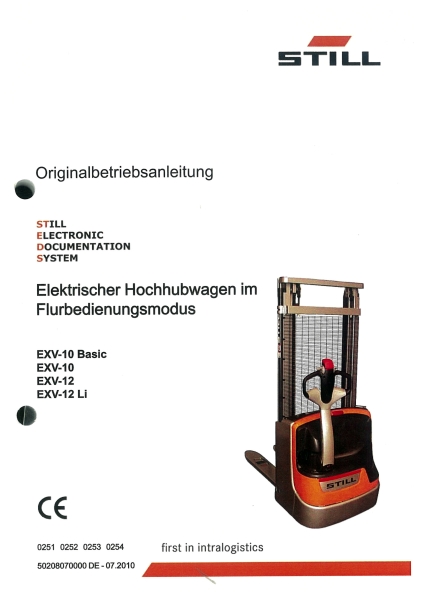 Still Betriebsanleitung EXV-10/-12 -10 Basic / -12 Li