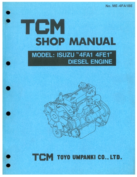 TCM Bedienungsanl. ISUZU4FA1/4FE1"" Diesel Motor (5013 7070)