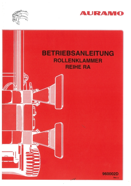 Auramo Betriebsanleitung Rollenklammer Reihe RA