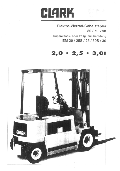Clark EM20-30 elektr. Anlage
