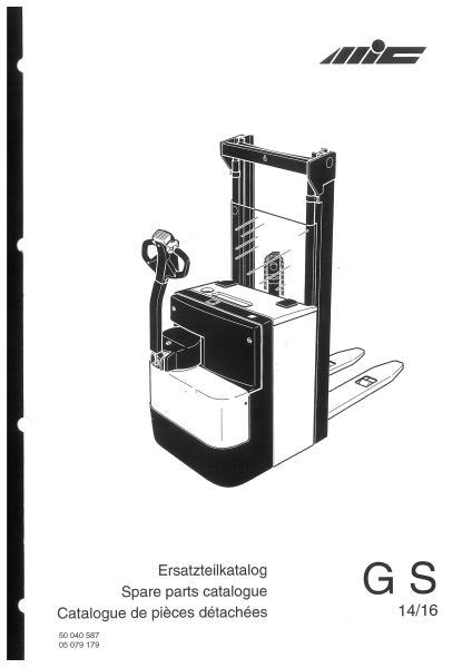 MIC Ersatzteilkatalog GS14/16