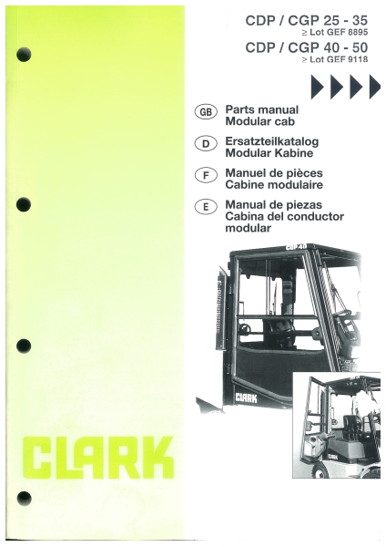 Clark CDP/CGP 25-35 & CDP/CGP 40-50